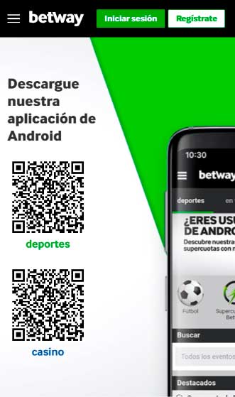 app movil en Betway