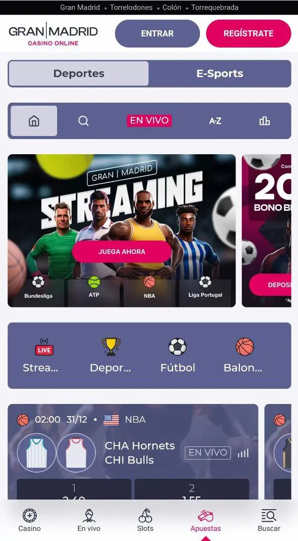 Imagen del Gran Casino Madrid Online