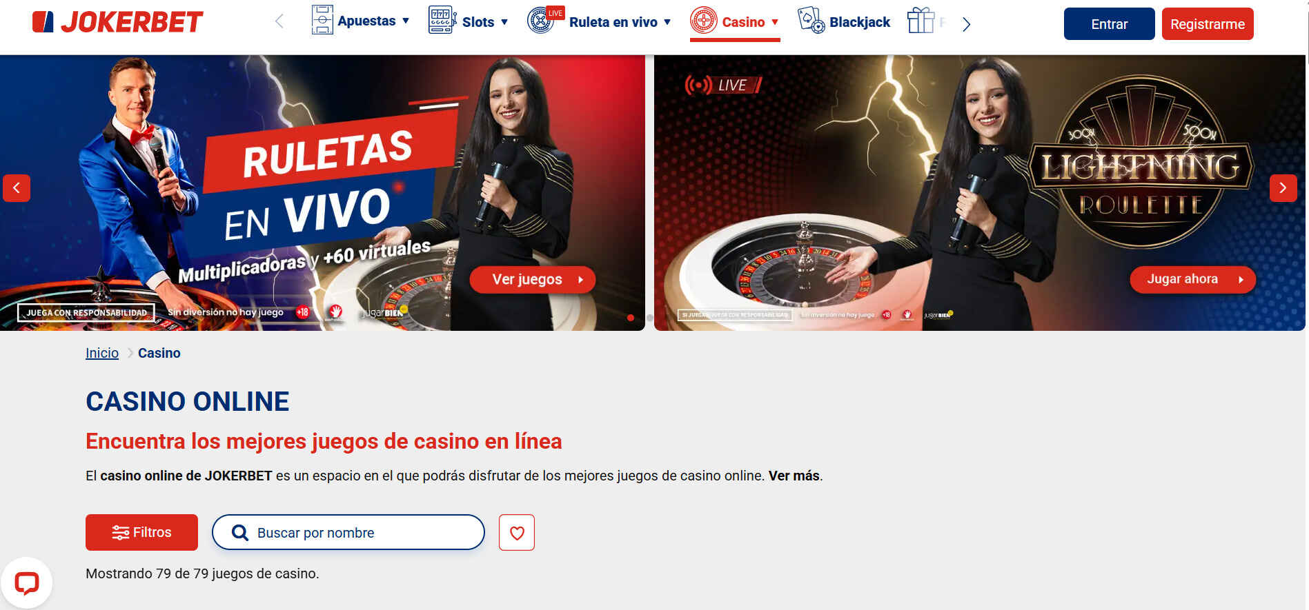 Pagina casino online JOKERBET