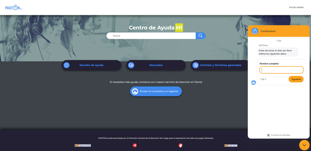 Atención al cliente en Pastón
