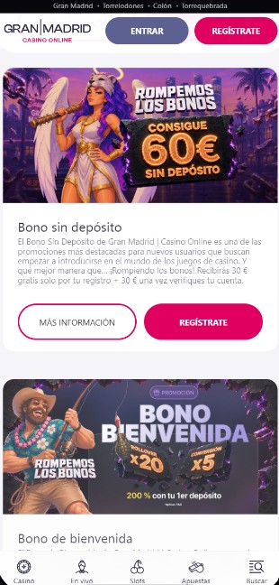 Casino Gran Madrid Promociones actualizadas