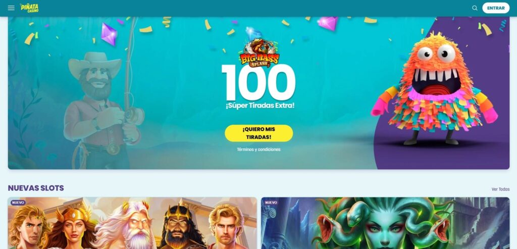 Piñata casino homepage