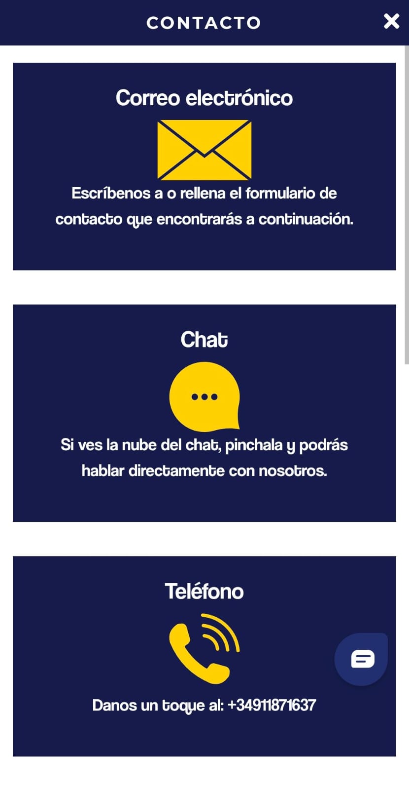 Atencion al cliente movil
