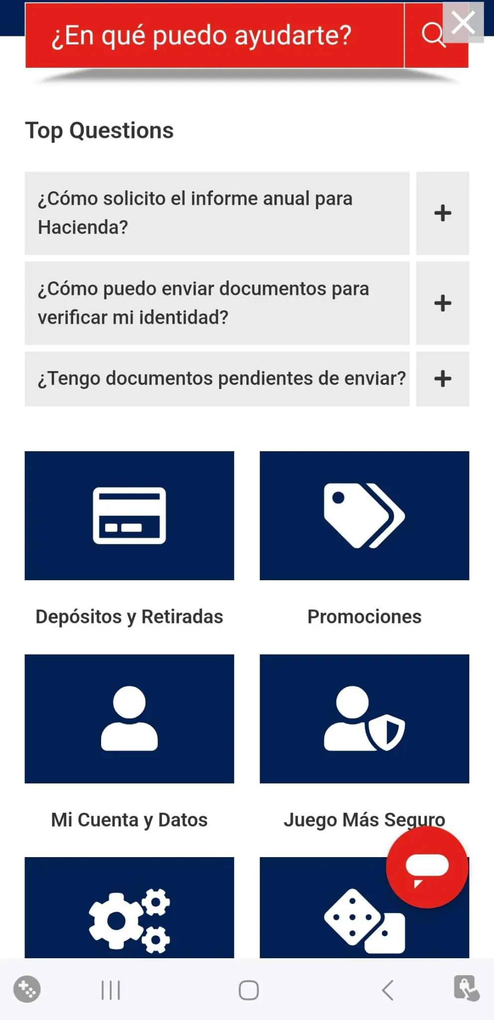 Atención al cliente de Monopoly Casino