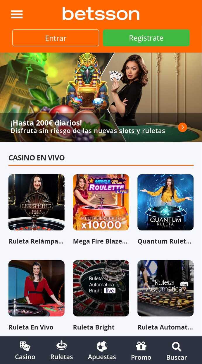Casino en vivo betsson movil