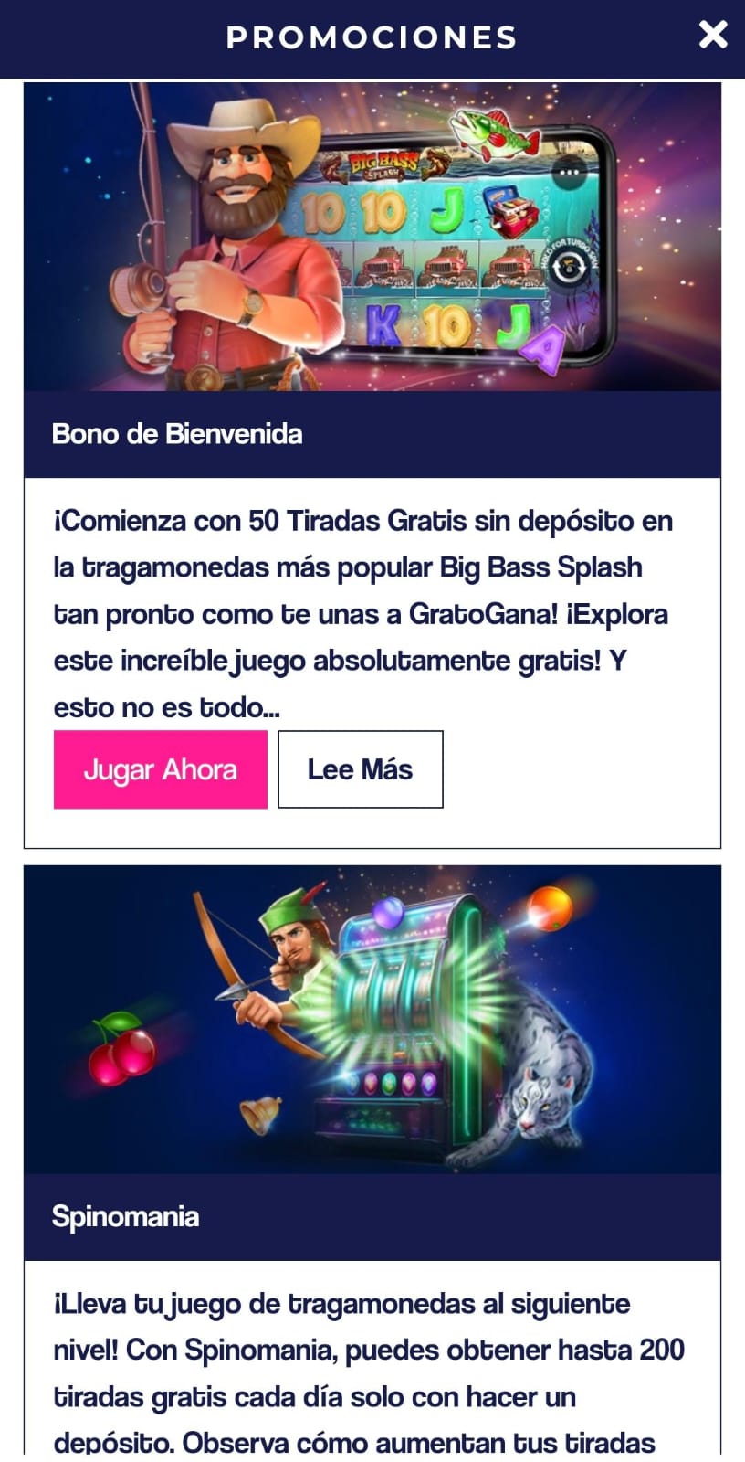 Promociones Gratogana Movil