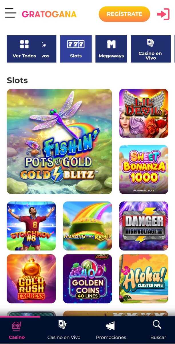 slots Gratogana Movil