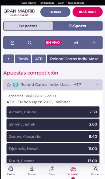Gran Madrid Roland Garros