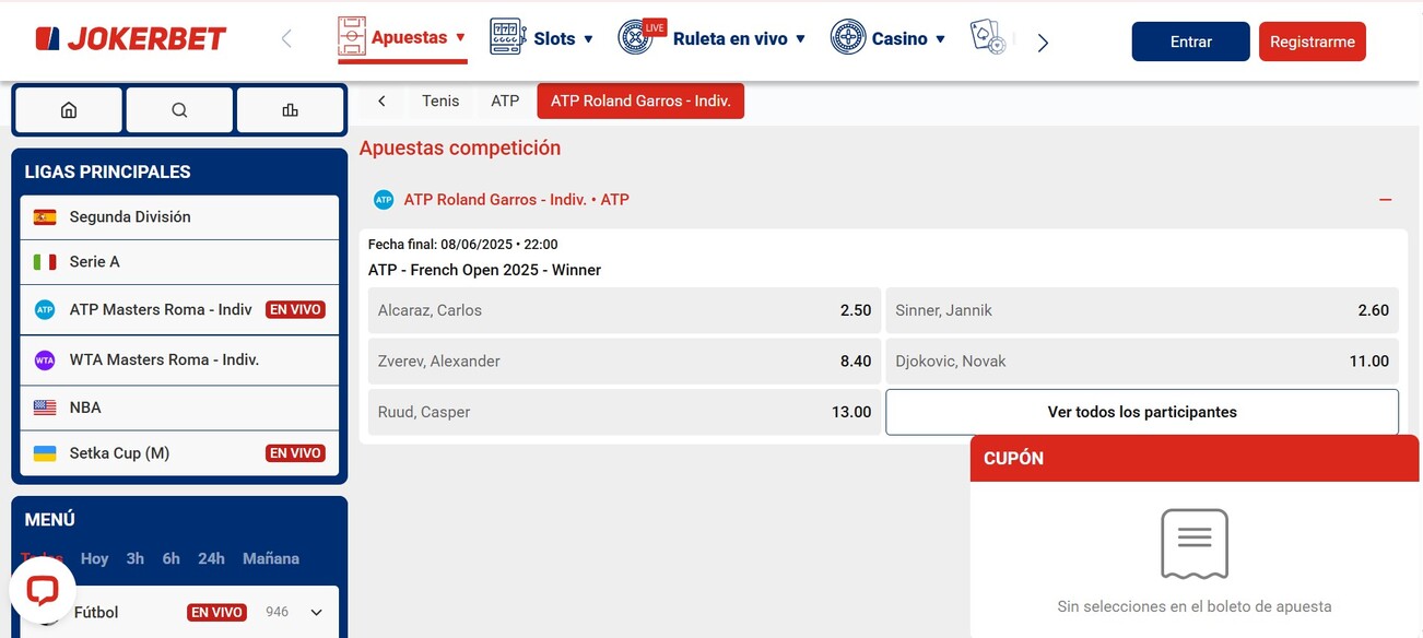 Jokerbet Roland Garros 