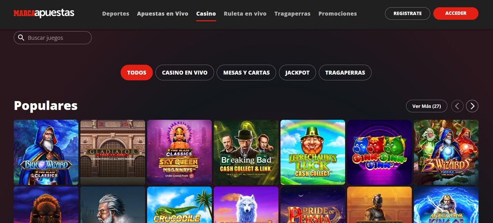 MarcaApuestas Homepage