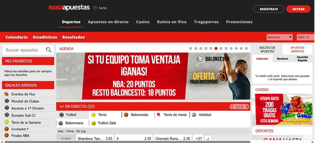 MarcaApuestas Homepage Apuestas