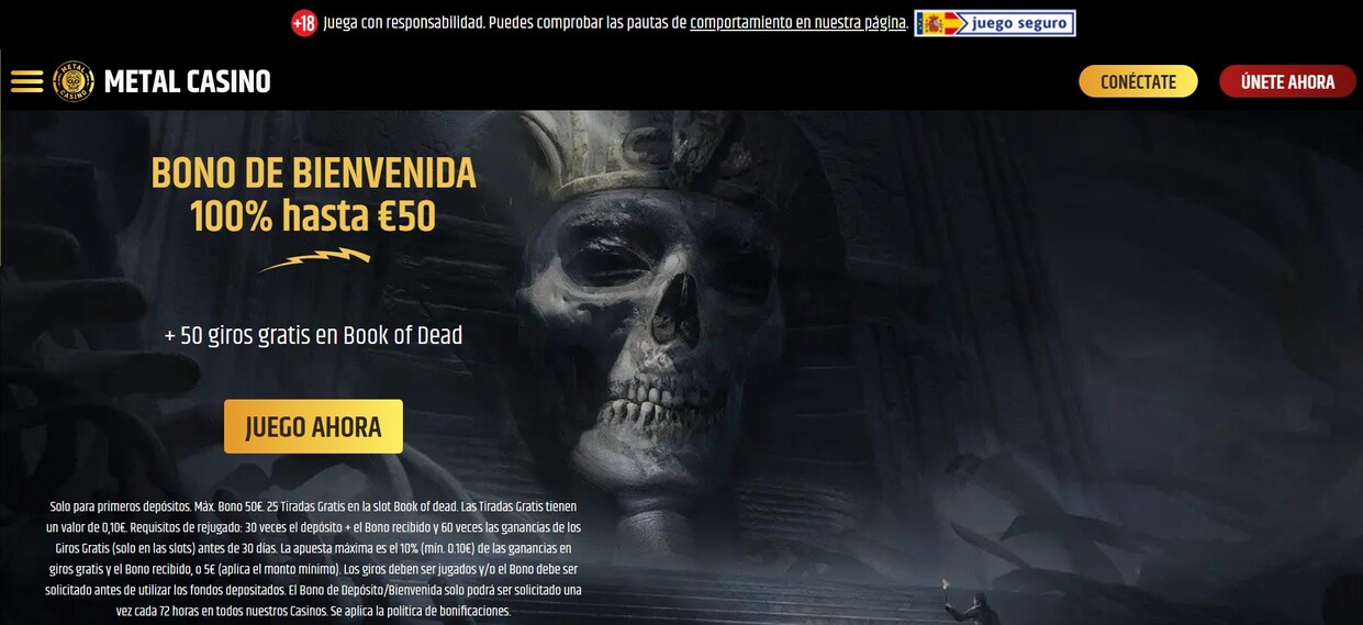Metal Casino Homepage España