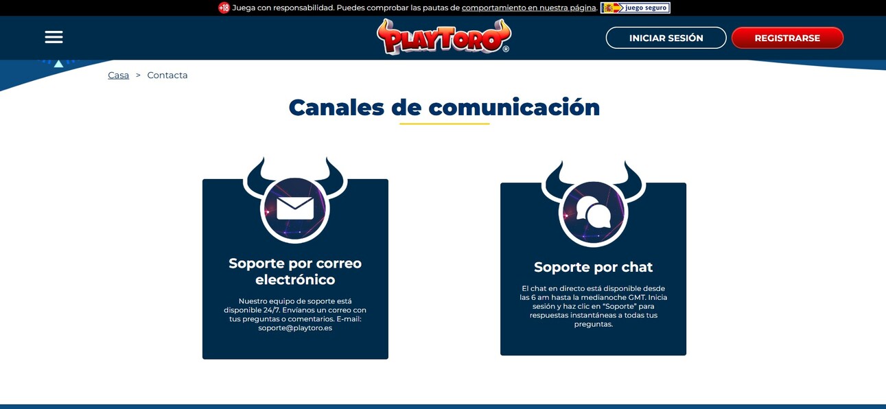 PlayToro Contacto