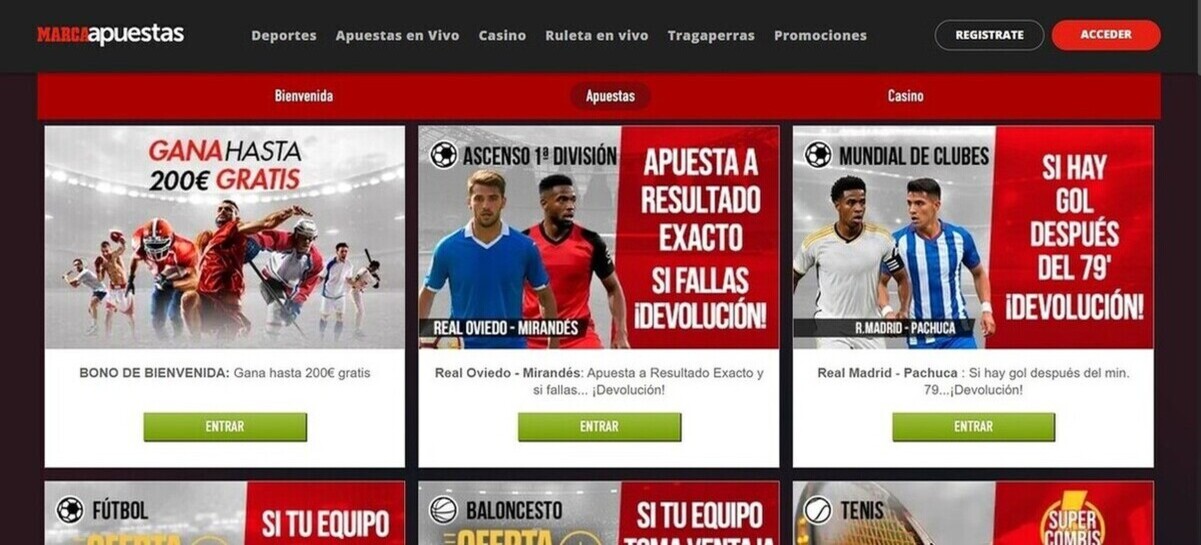 Promociones Apuestas Marcaapuestas