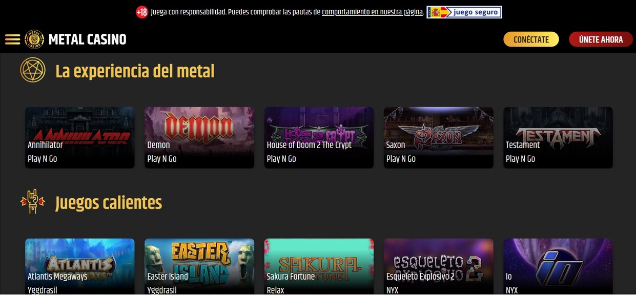 Slots Metal Casino España