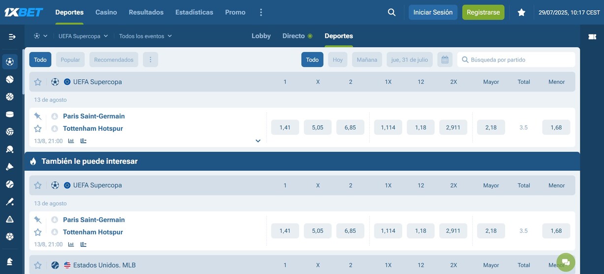 1xbet Supercopa