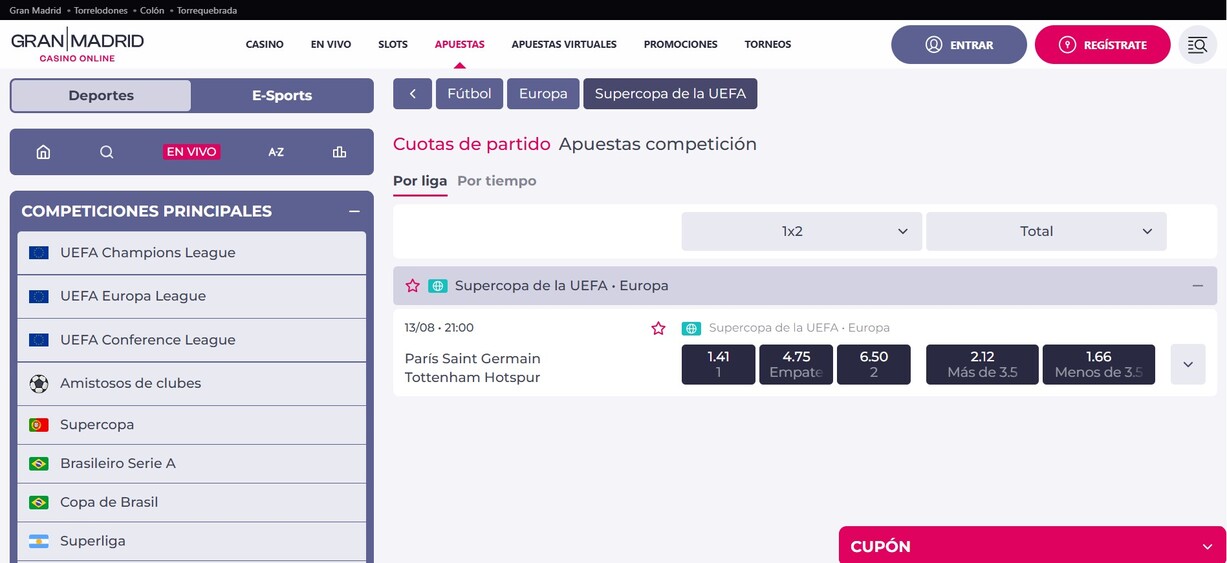Casino Gran Madrid Supercopa