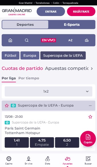 Supercopa Casino Gran Madrid