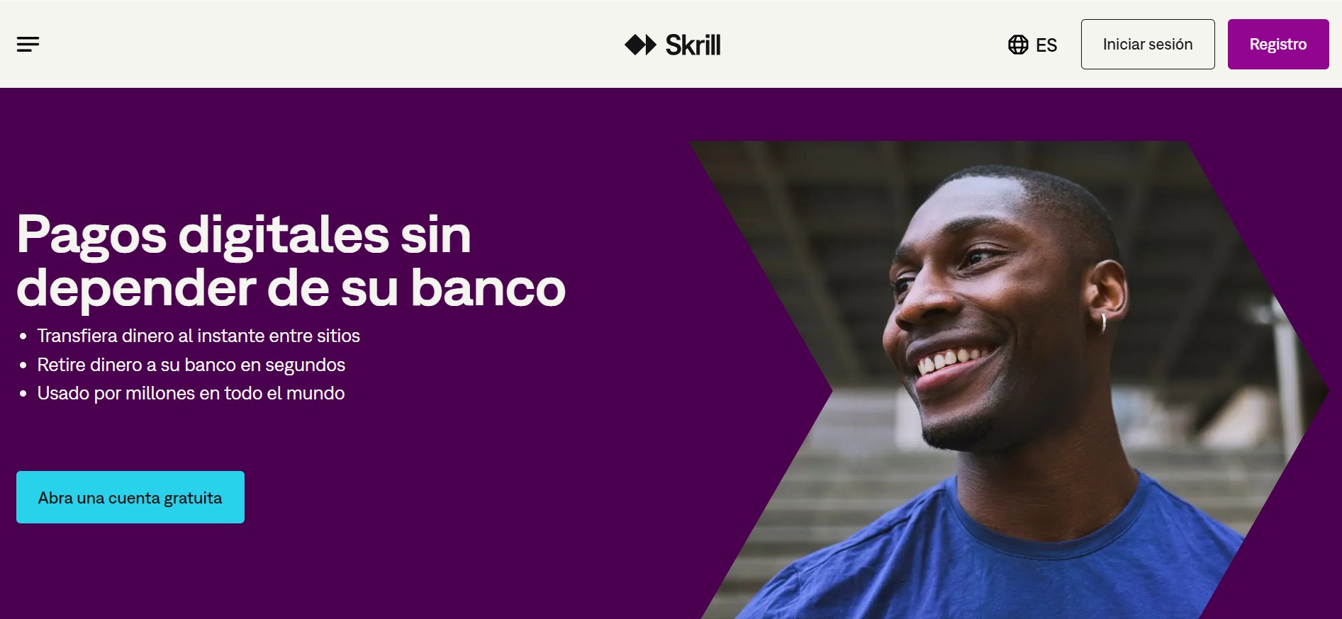 Skrill pagina inicial registro paso1