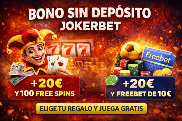 Bono sin deposito jokerbet