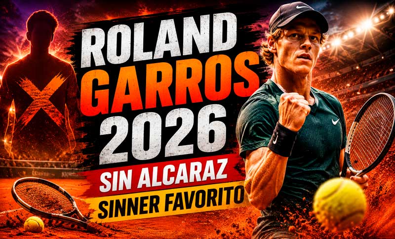 Sinner como favorito para Roland Garros
