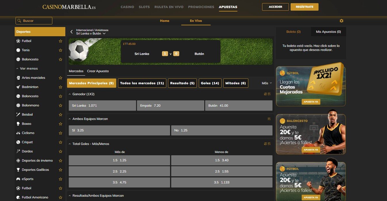 Casino Marbella Apuestas en Vivo España pc