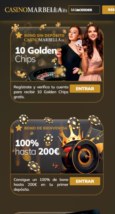 Casino Marbella Casino Bonos de bienvenida España