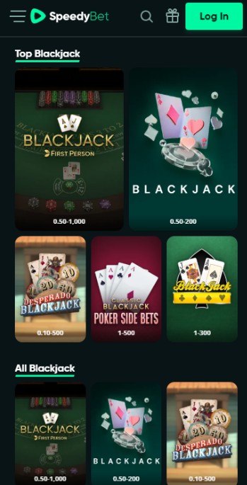 Speedybet Casino Blackjack España