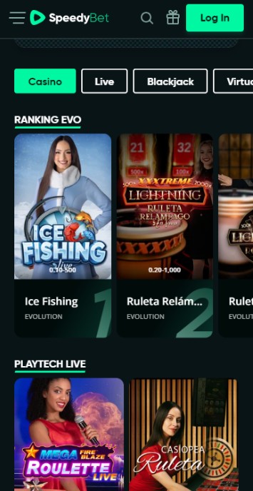 Speedybet Casino Página principal España