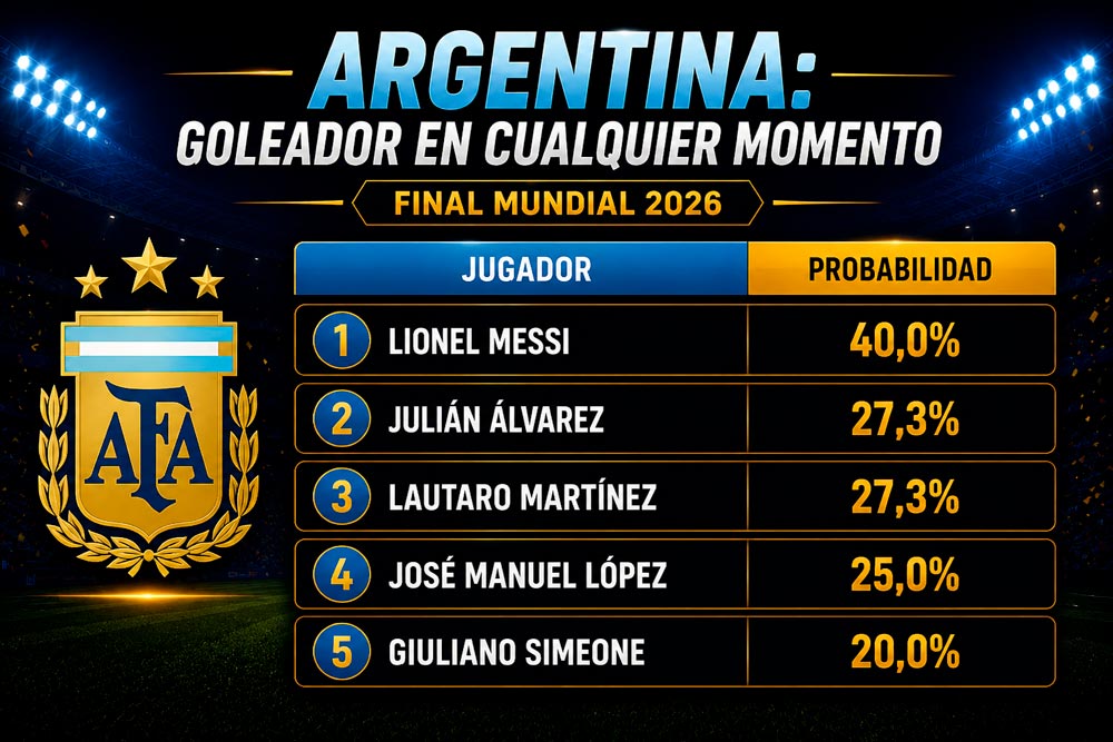 Goleador de Argentina en la final del Mundial 2026