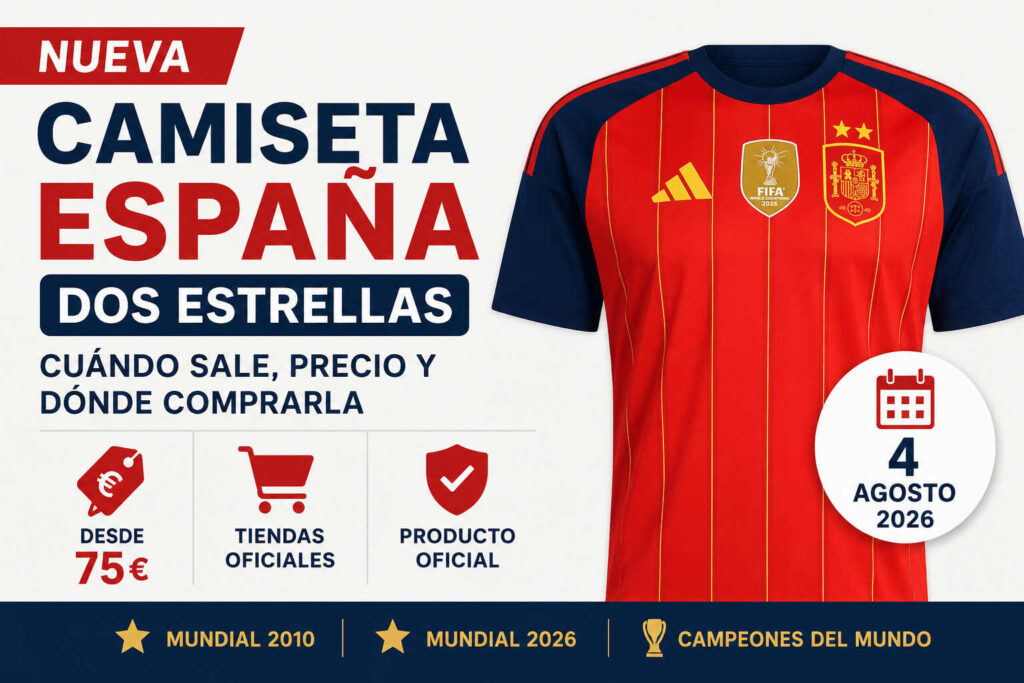 Cuando sale la nueva camiseta de La Roja con dos estrellas