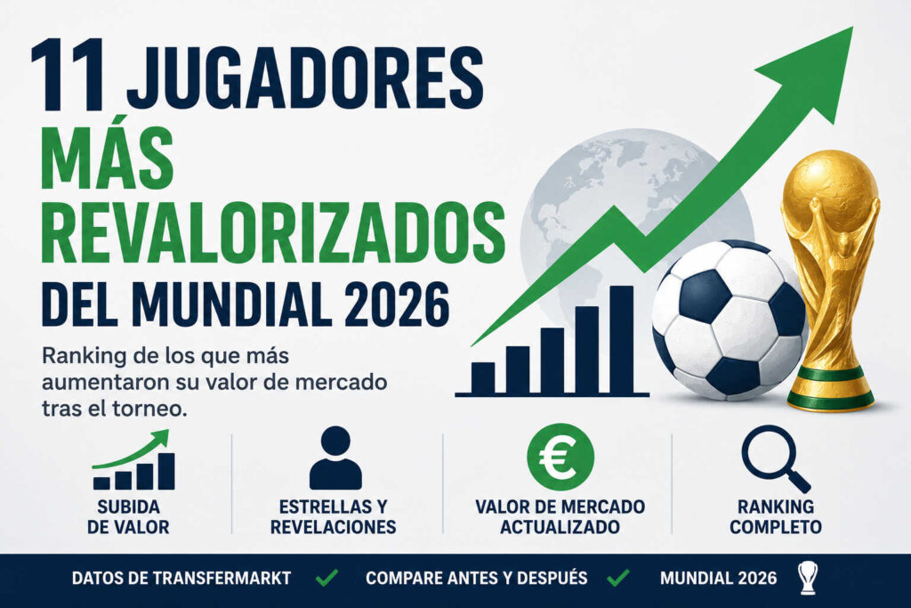 Ranking jugadores que aumentaron su valor tras el mundial