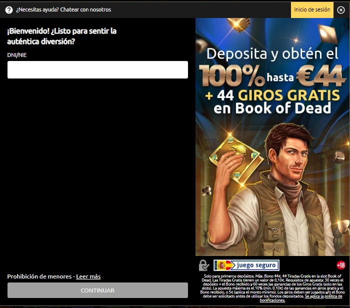 44Aces Casino España Registro