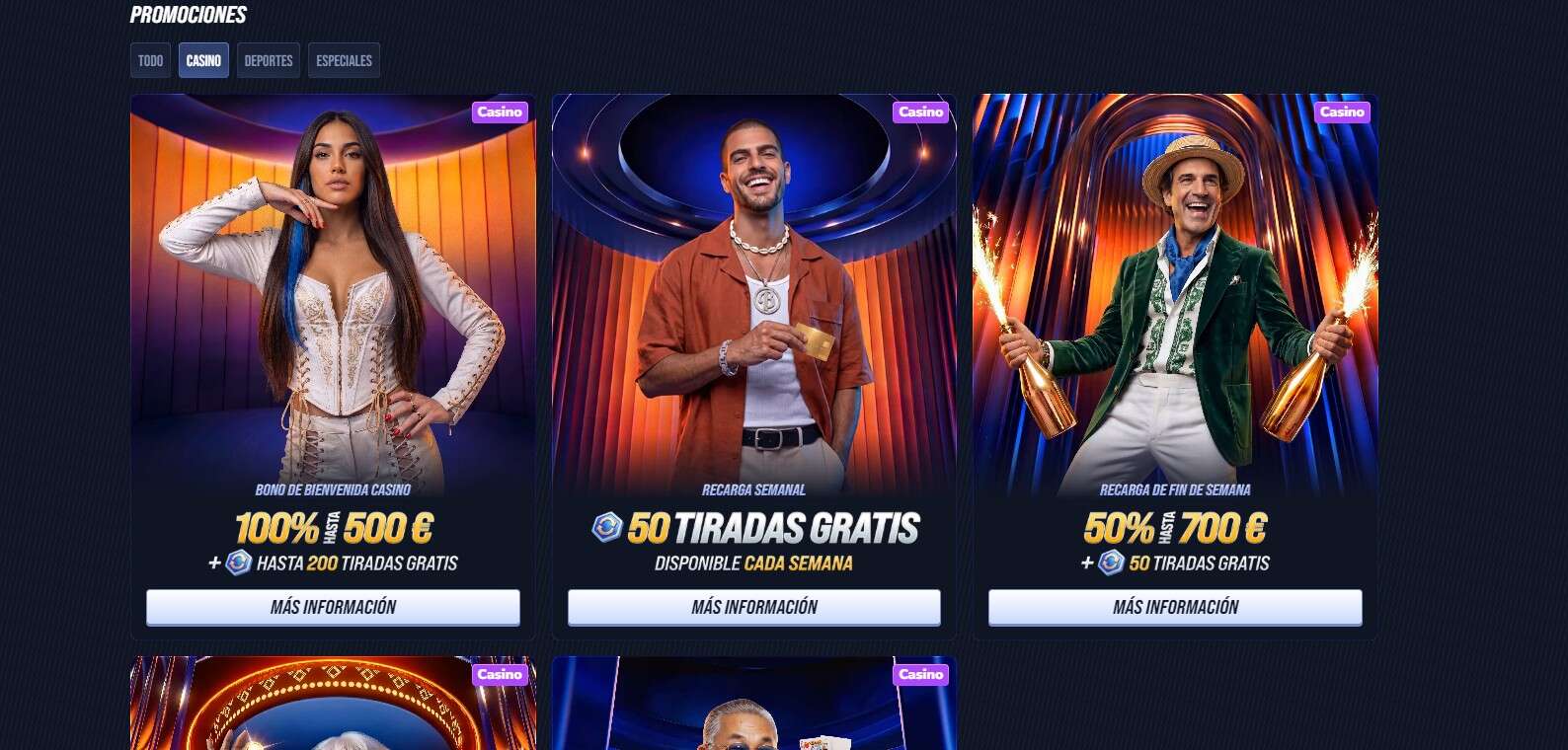 Betinia casino Promociones España pc