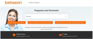 Betsson España centro de ayuda