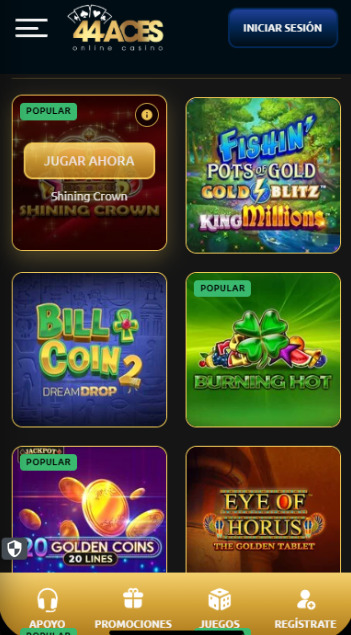 Casino Jackpots 44Aces España
