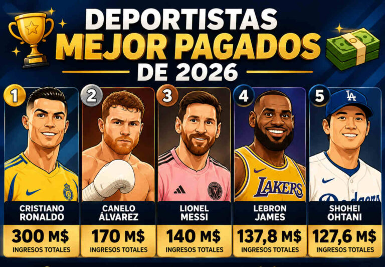 Deportistas mejor pagados 2026