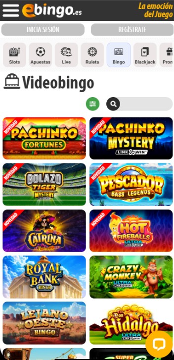 Ebingo casino Videobingo