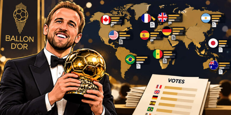 Votos por países en el Balón de Oro