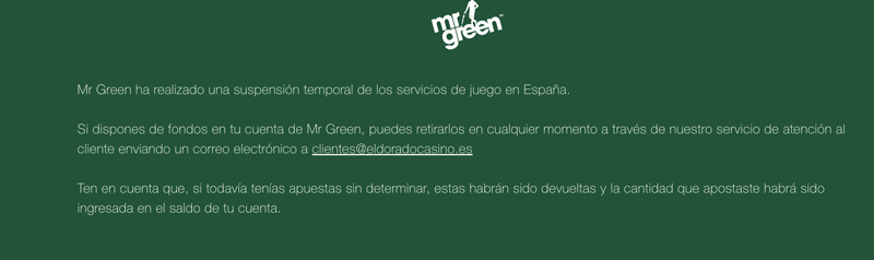 Relación Mr Green y El Dorado