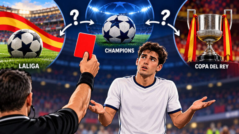 Sanciones en LaLiga, Champions y Copa del Rey